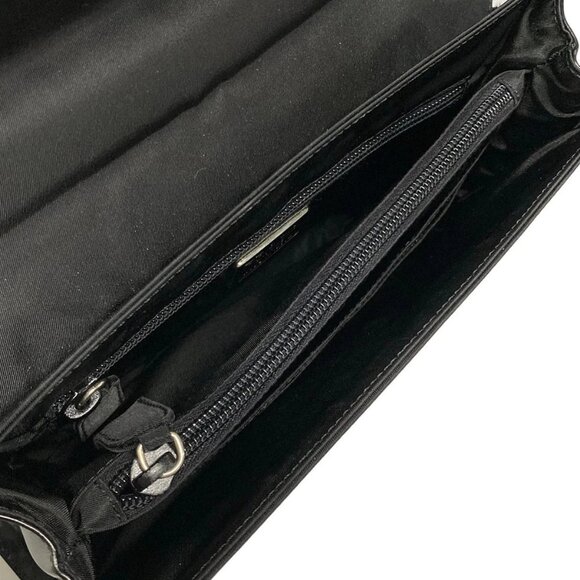 Auth PRADA - Black Nylon Leather Plastic Shoulder Bag - Picture 10 of 16